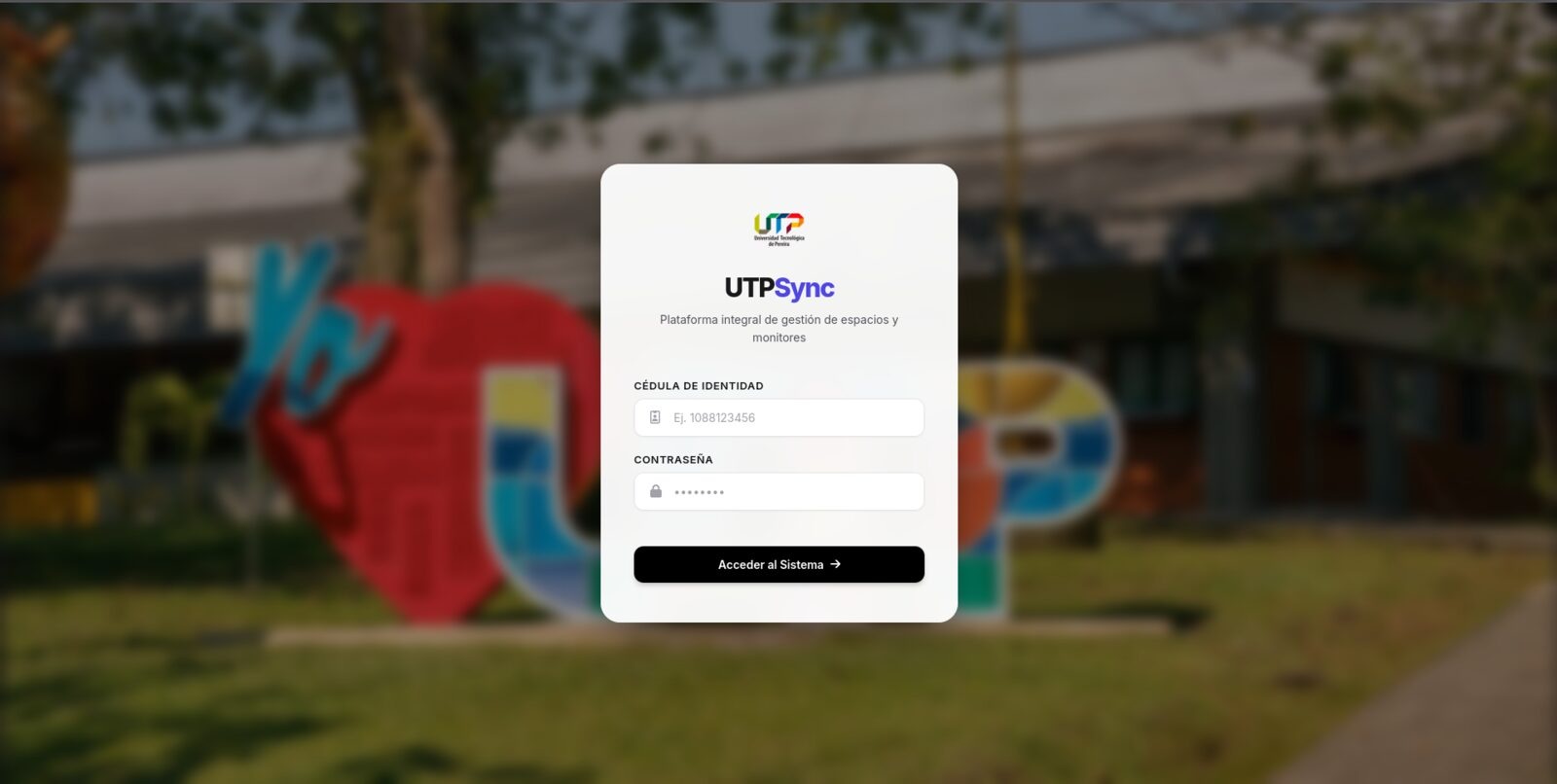 Dashboard del Sistema de Monitorias UTPSync