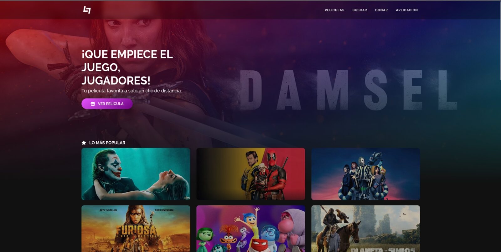 DeTodoPelis - Plataforma VOD